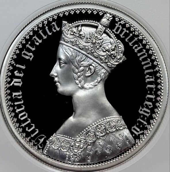 2021年 英国 ロイヤルミント ゴシッククラウンポートレート 2オンス銀貨 NGC PF70 UC 直径38 銀貨 プルーフ