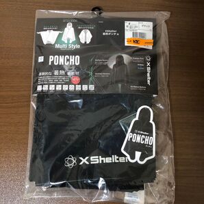 新品 エックスシェルター 暑熱ポンチョ マルチスタイル ブラック 黒