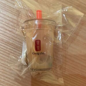 ゴンチャ タピオカミルクティー 立体 キーホルダー パールミルクティー 貢茶
