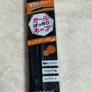 CANMAKE クイックラッシュカーラー ブラック Wコームタイプ マスカラ下地&トップコート