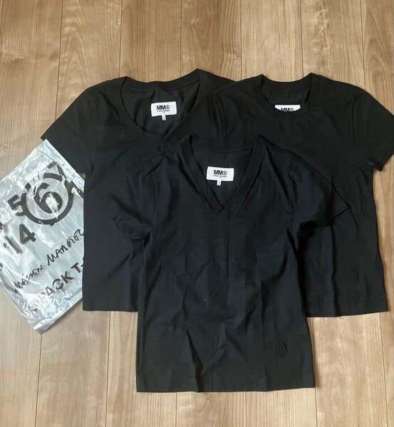 美品 メゾンマルジェラ MM6 3枚セットTシャツ レディース Sサイズ