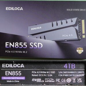 EDILOCA EN855 ゲーミングSSD 4TB ヒートシンク付き Gen4 新品未開封