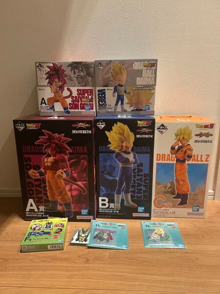 ドラゴンボール 一番くじ DAIMA A賞 B賞 とA賞 超サイヤ人4 悟空 B賞 超サイヤ人3 ベジータ C賞 悟空 フィギュア