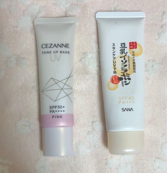 サナ なめらか本舗 スキンケアUV下地 セザンヌ UVトーンアップベースピンク