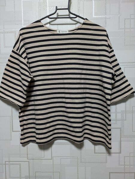 ロペピクニック*ボーダーハーフスリーブTシャツ ラク美Tee