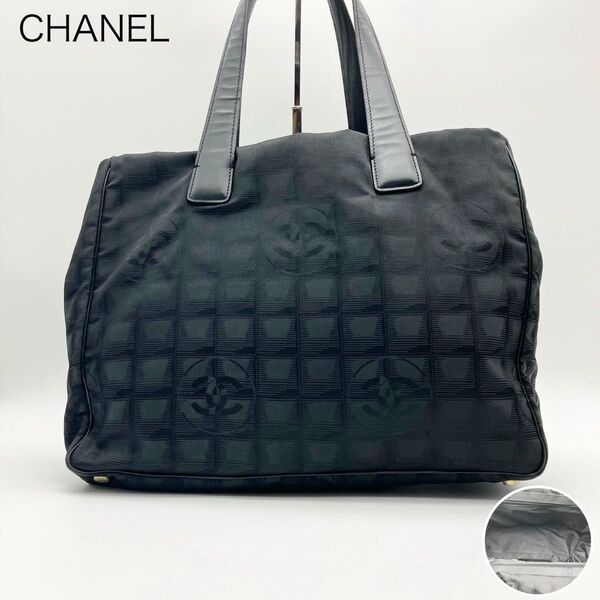 CHANEL シャネル トートバッグ ニュートラベルライン 黒