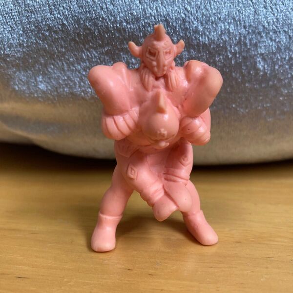 当時物キン肉マン消しゴムキン消し一体型技消し悪魔将軍vsキン肉マン肌BANDAIゆでたまご昭和レトロ玩具