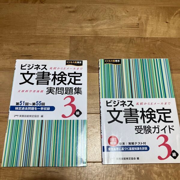 美品【2冊セット】ビジネス文書検定実問題集3級 ・ビジネス文書検定3級受験ガイド 実務技能検定協会/編