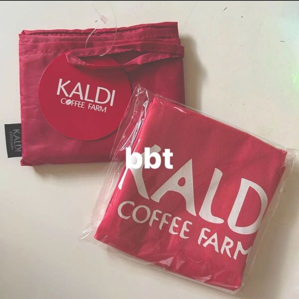 カルディ KALDI コットンエコバッグ トートバッグ エコバッグ オンライン限定 スモーキーピンク カルディコーヒーファーム
