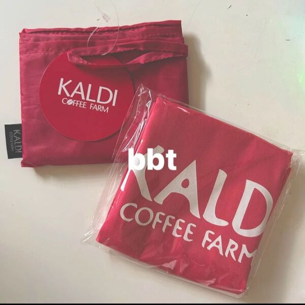 カルディ KALDI コットンエコバッグ トートバッグ エコバッグ オンライン限定 カルディコーヒーファーム スモーキーピンク