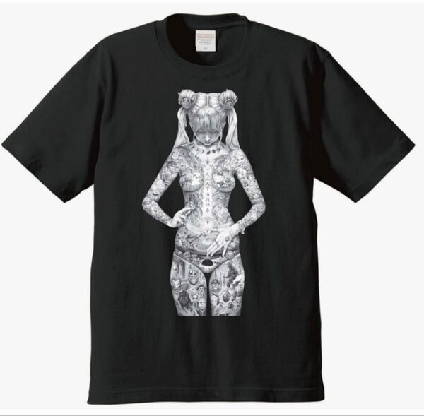 新品未使用 大友昇平 平成聖母Tシャツ 刺青 タトゥー/黒