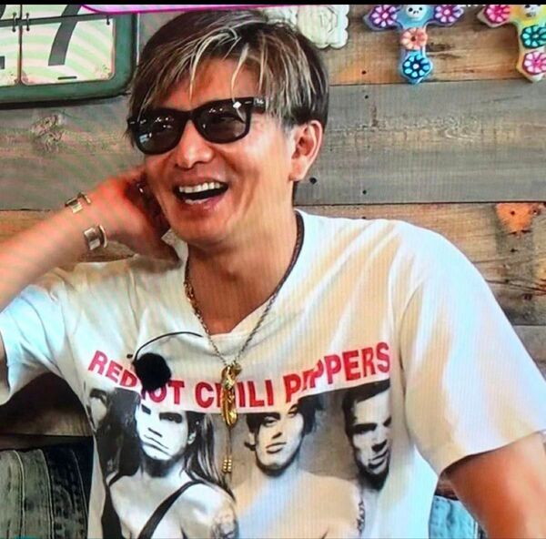 男女兼用レッドホットチリペッパーズ レッチリTシャツ キムタク着用デザイン