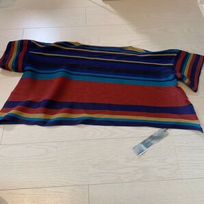 新品 タグつき カットソー 半袖 トップス 赤 オレンジ 黄色