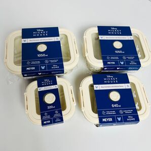 4個セット マイヤーミッキーマウス 電子レンジコンテナ