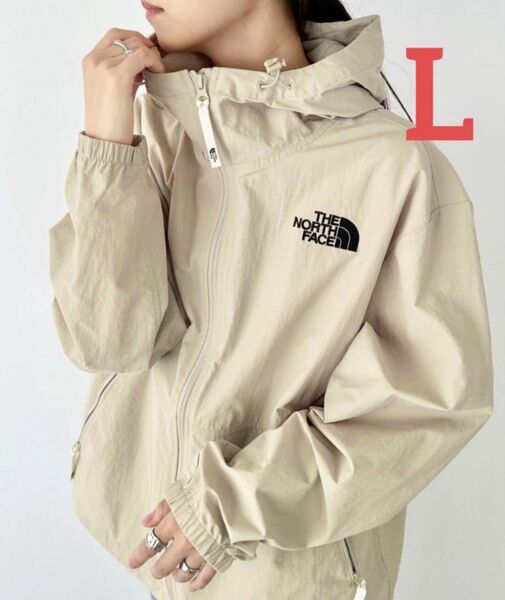 【新品未使用】韓国ノースフェイスホワイトレーベル軽量ロゴ刺繍オレマフードジャケットOLEMA HOOD JACKETベージュ