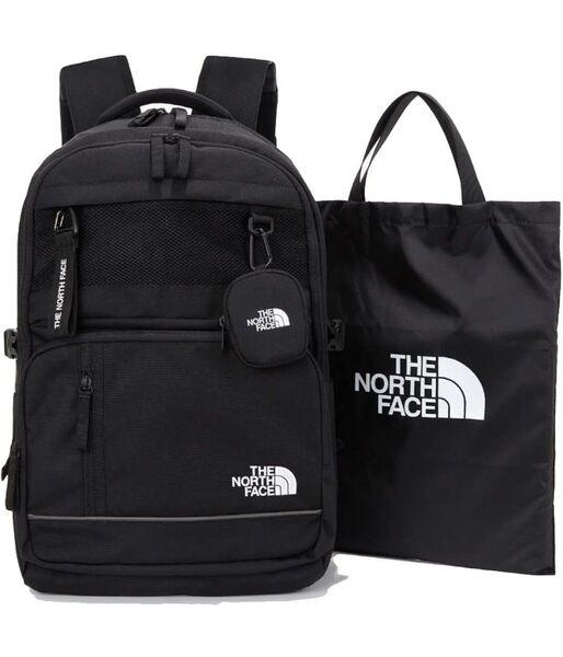 【新品未使用】韓国ノースフェイスホワイトレーベルリュックDUALPRO II BACKPACKカラビナ付きポーチ&シューズバッグ付