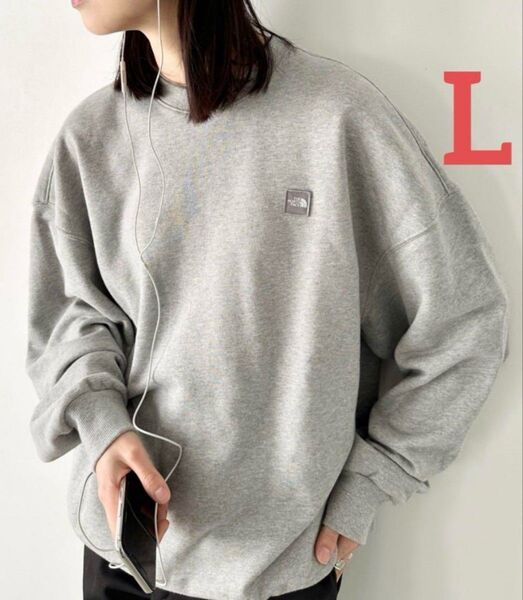 新品未使用】韓国ノースフェイスホワイトレーベルMINIBOXLOGOSWEATSHIRTSボックスロゴワッペン刺繍スウェットGYL