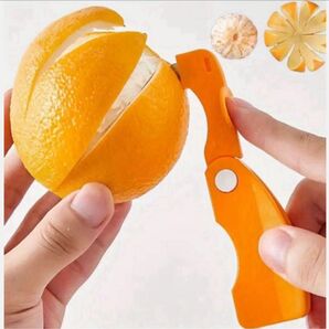 オレンジピーラー皮剥き.折りたたみハンドル付きNo2