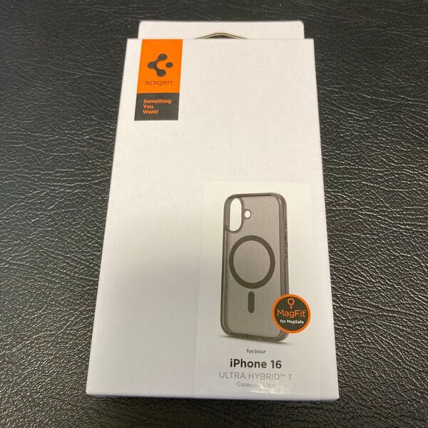 カメラコントロールカバー付き Spigen iPhone16 ケース MagSafe対応(フロスト・ブラック)新品・未開封