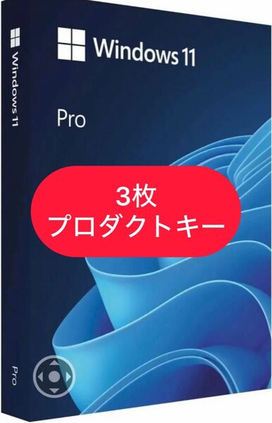 3枚プロダクトキー Windows11 Pro&USB インストール windows 11 pro