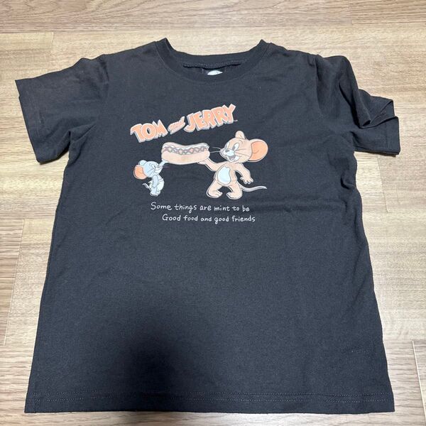 TOM and JERRY Tシャツ 140 黒 ブラック トムとジェリー