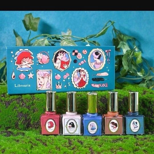 Libroaria ネイル5色セット リブロアリア コスメ ネイルカラー マニキュア ネイル