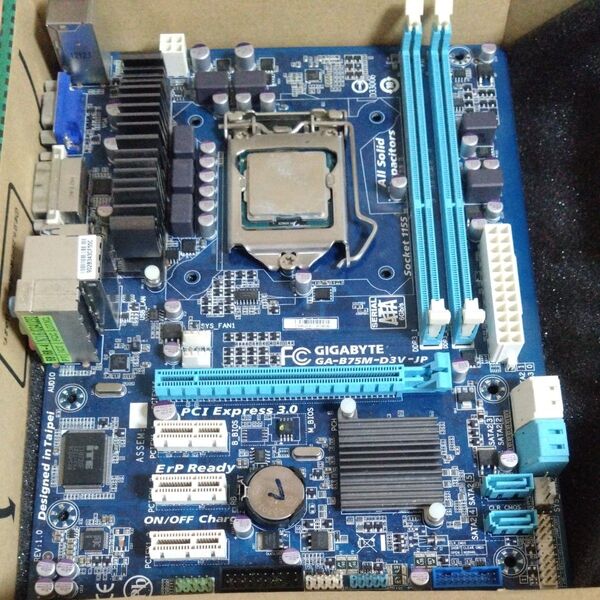 GIGABYTE GA-B75M-D3V-JP Intel corei5 3470 DDR3 8GB ジャンクセット