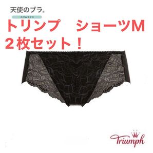 新品!トリンプ 天使のブラスリムライン502 ボーイズレッグのレースショーツ2枚セット!M
