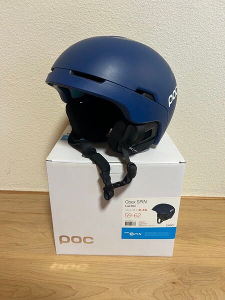 POC ポック Obex SPIN スキー スノーボード ヘルメット Lead Blue XL-XXL 59-62