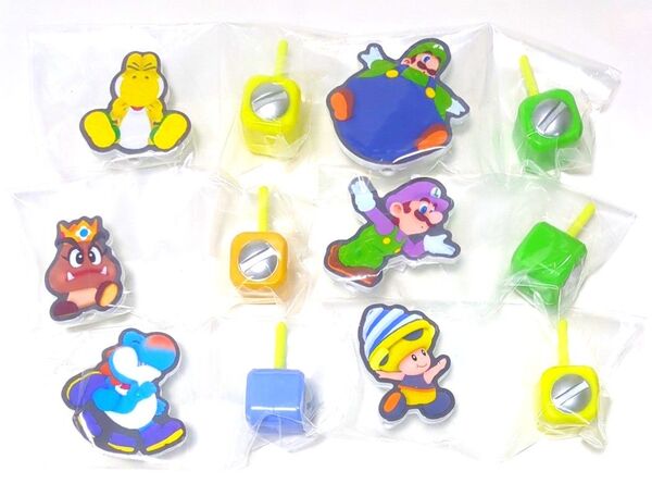 スーパーマリオブラザーズ ワンダー パネルクリップスタンド 6個 クリップ アクリルスタンド メモスタンド SUPER MARIO