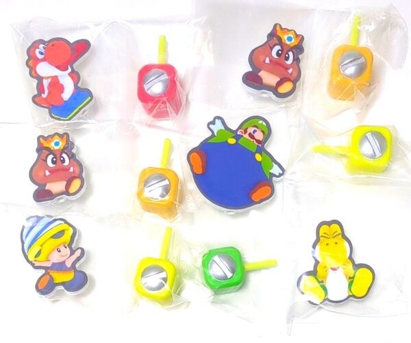スーパーマリオブラザーズ ワンダー パネルクリップスタンド アクリルスタンド クリップ メモスタンド SUPER MARIO 6個