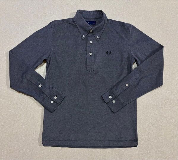 Sサイズ FRED PERRY フレッドペリー ポロシャツ グレー 長袖