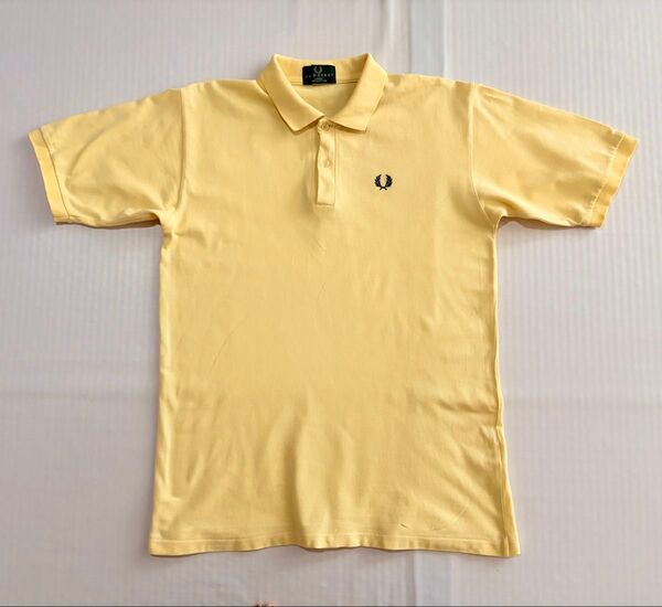美品 Lサイズ FRED PERRY フレッドペリー ポロシャツ 黄色