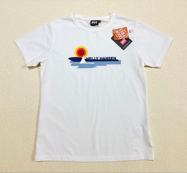 新品 Lサイズ HELLY HANSEN ヘリーハンセン 白 Tシャツ