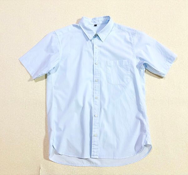 美品 Mサイズ 無印良品 半袖シャツ 水色