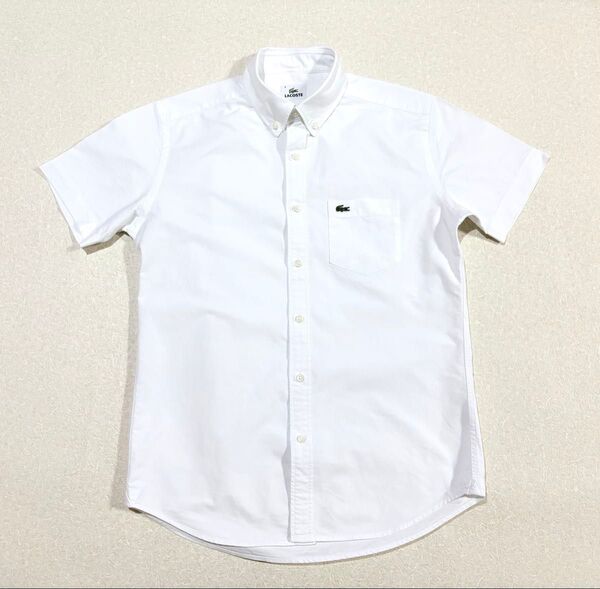 美品 サイズ3 LACOSTE 半袖シャツ ラコステ 白