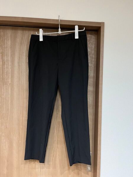 GU テーラードアンクルパンツ ブラック XL 試着のみ レディース 小さめ オフィス Lぐらい
