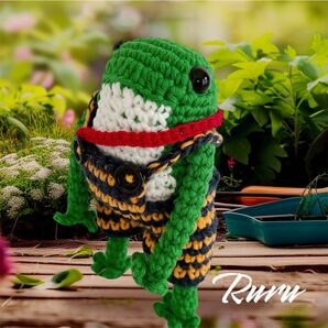 かえるのあみぐるみ ハンドメイド