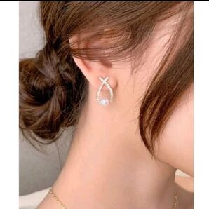 パールピアス ピアス 結婚式 上品 一粒 韓国 パール フープピアス シンプル ゴールド パールピアス 大人かわいい アクセサリー