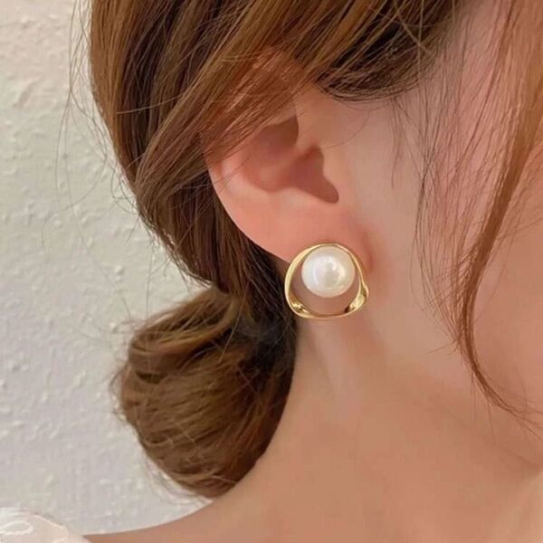 ピアス パール 結婚式 ブライダル お呼ばれ ウエディング ゴールド パールピアス 大人かわいい 上品 アクセサリー