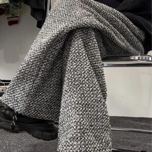 オーバーサイズ ジャガードパンツ パンツ ジャガード ゆったり グレー 灰色