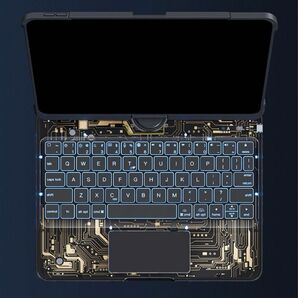 iPad 第10世代 キーボード 付き ケース クリア 透明 ブラック 黒 タブレット キーボードケース カバー iPadケース