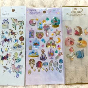 立体シール ぷっくりシール クーリア ワールドアトラス 松野工業 平成レトロ
