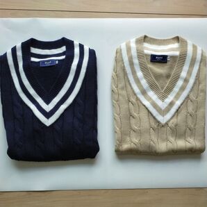 ベスト 2色セット(ネイビー、ベージュ)