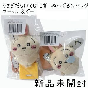 ちいかわ うさぎだらけくじ E賞 ぬいぐるみバッジ フーッ... ぐ〜 バッジ