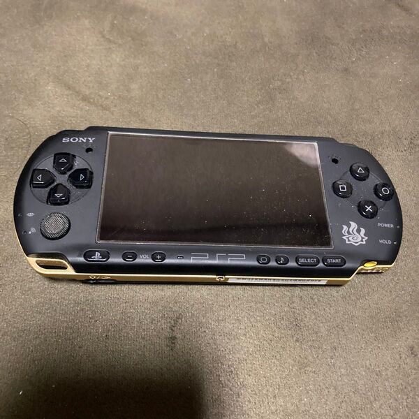 中古PSP-3000バッテリー蓋なし ハンターズモデル