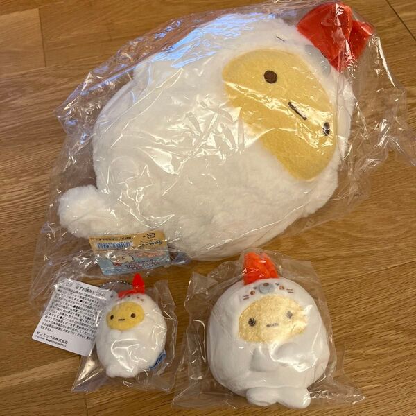 すみっコぐらし 水族館限定 えびふらいのしっぽ ぬいぐるみ フルセット アザラシ