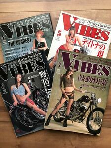VIBES バイブズ バックナンバー 2002年 4冊セット ハーレー 雑誌 HARLEY DAVIDSON チョッパー バイカー