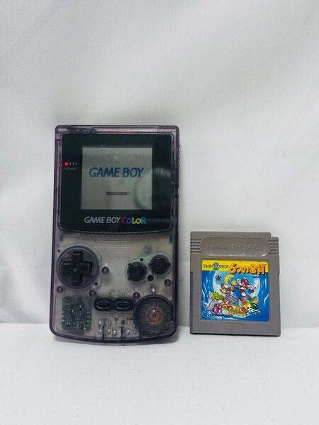 【動作品】ゲームボーイカラー本体(CGB-001/クリアパープル) ゲームボーイカラー GBC