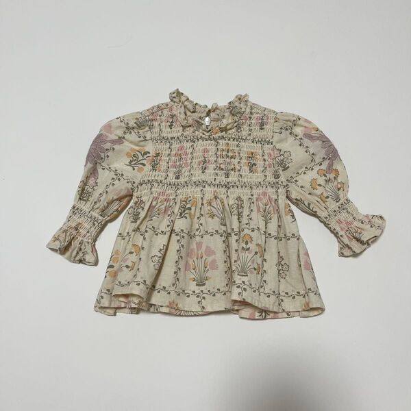 Apolina Kids Baby Mia Top Cabin Quilt Floral Cream 12-18m